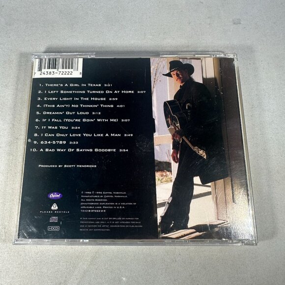 Trace Adkins Dreamin Out Loud CD 1996 Country Music Album Capitol Nashville - Picture 2 of 3